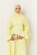 Layal Skirt Set in Yellow