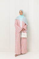 Yara Abaya in Blush Sorbet