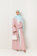 Yara Abaya in Blush Sorbet