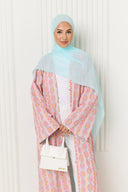 Yara Abaya in Blush Sorbet