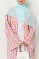 Yara Abaya in Blush Sorbet