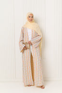 Yara Abaya in Vanilla Cream