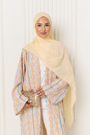 Yara Abaya in Vanilla Cream