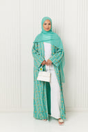 Yara Abaya in Lagoon Mist