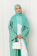 Yara Abaya in Lagoon Mist