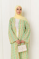 Yara Abaya in Lemon Zest