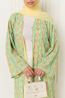 Yara Abaya in Lemon Zest