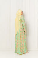 Yara Abaya in Lemon Zest