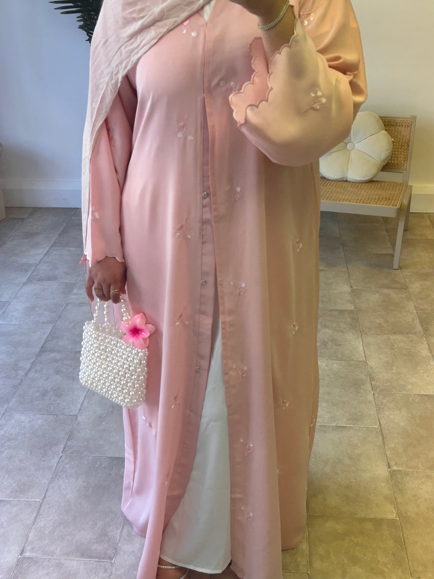 Inara Abaya in Pink