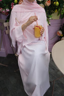 Lujain Cape Dress in Pink