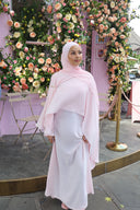 Lujain Cape Dress in Pink