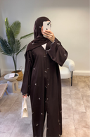 Inara Abaya in Chocolate Brown