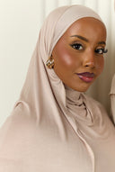 Premium Jersey Hijab in Rose Taupe