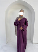 Lina Abaya in Deep Plum