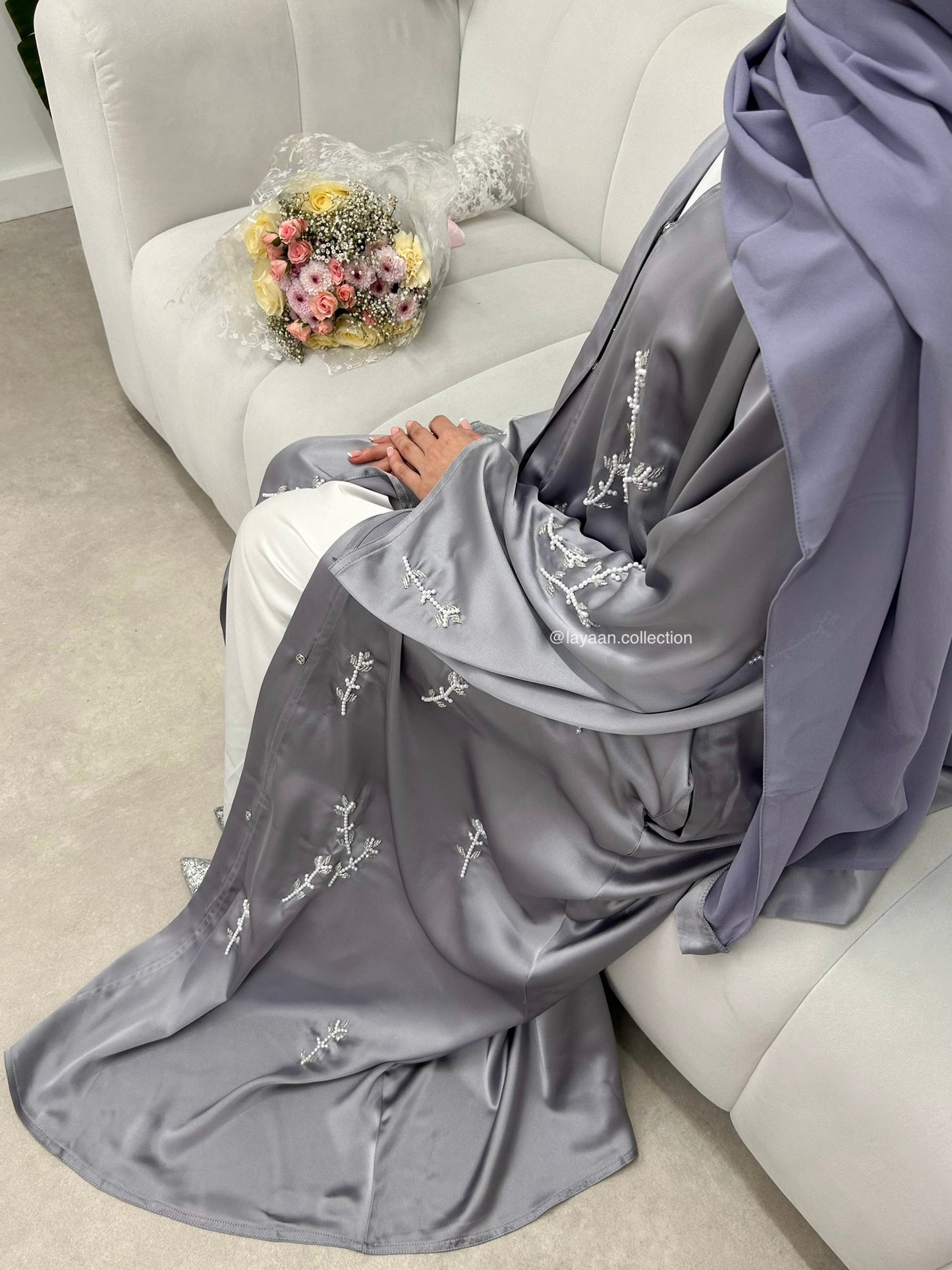 Sahar in Pearl Grey