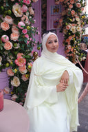 Lujain Cape Dress in Yellow