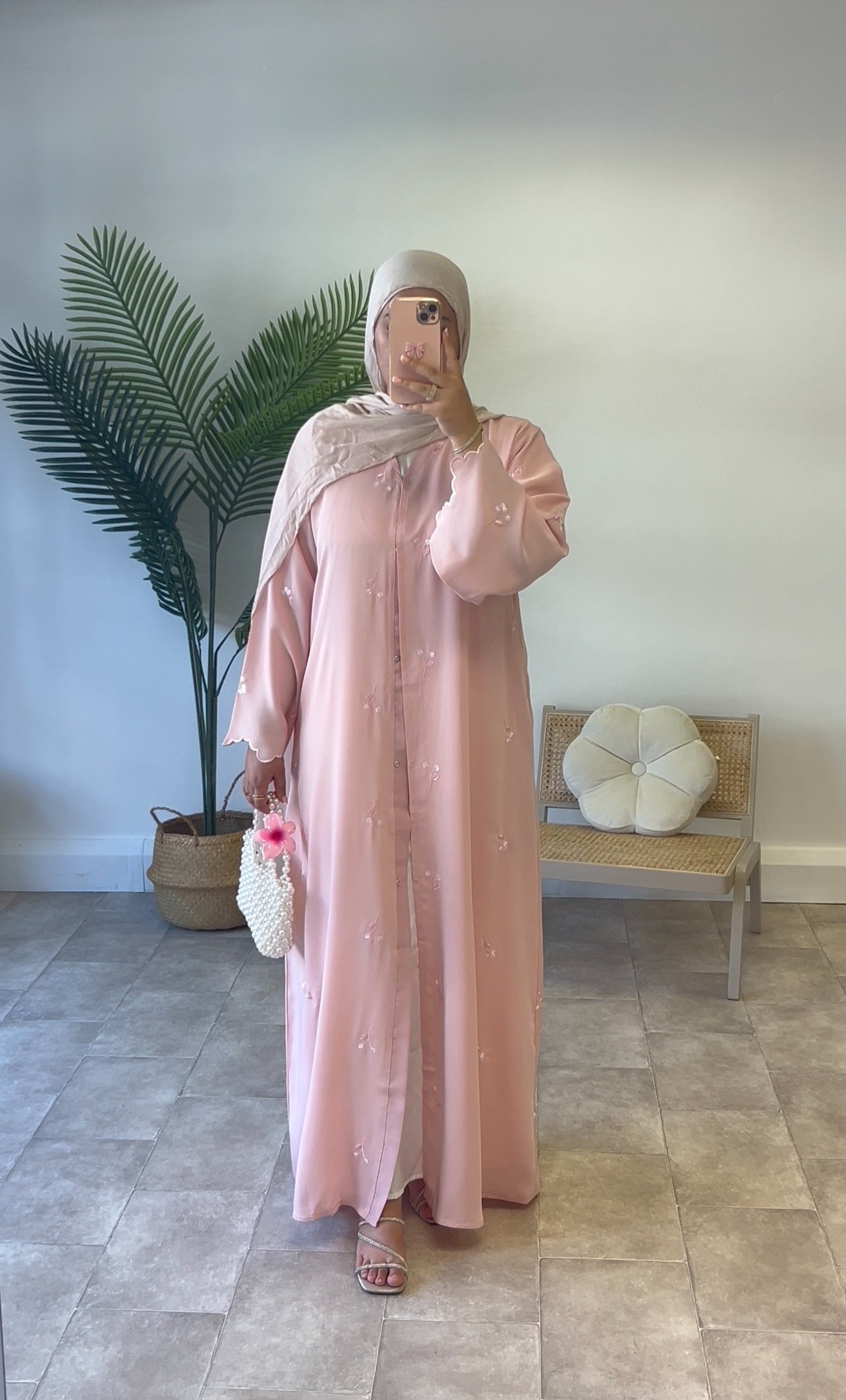 Inara Abaya in Pink