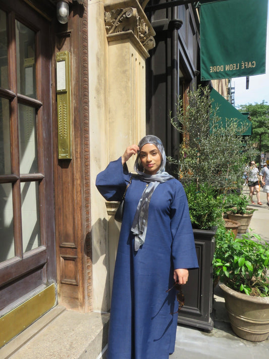 Lina Abaya in Navy