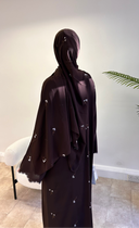 Inara Abaya in Chocolate Brown