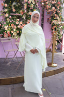 Lujain Cape Dress in Yellow