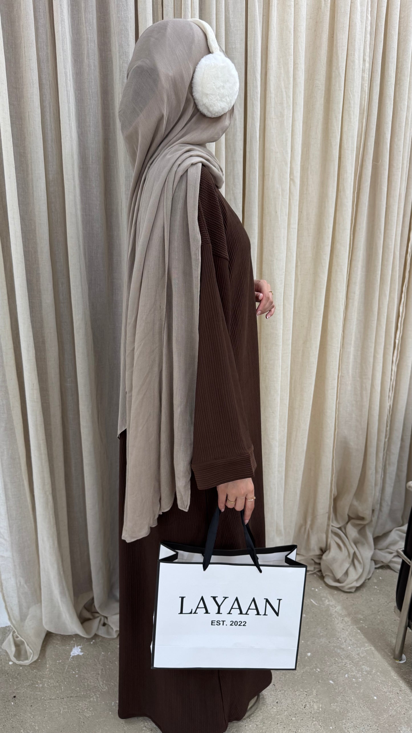 Lina Abaya in Brown