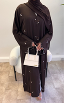 Inara Abaya in Chocolate Brown
