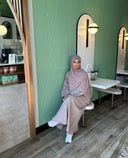 Lina Abaya in Almond