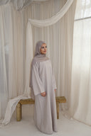 Lina Abaya in Taupe Grey