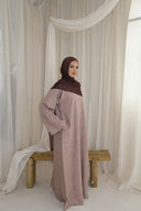 Lina Abaya in Almond